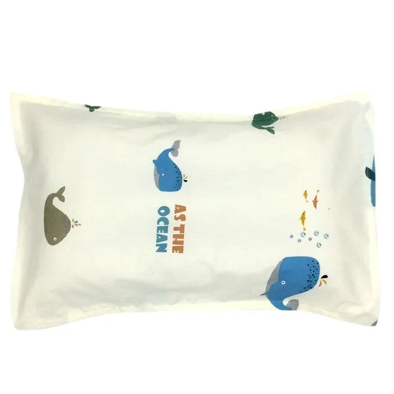 taies d'oreiller bébé 100% coton dessin animé étoiles feuilles moderne gris blanc jaune rose