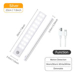 lampe led veilleuse adhésive rechargeable blanc moderne rectangle tactile usburgence