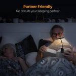 lampe lecture rechargeable usb led portable flexible clip noir moderne