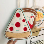 serviettes bain forme pain motifs pizza glace croissant absorbantes lavables enfants