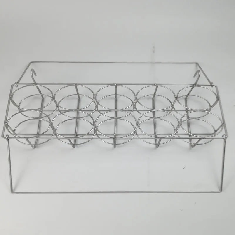 cage bouteilles argentée métal moderne organisation labo échantillons réactifs portable
