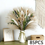 bouquet fleurs séchées pampas eucalyptus naturel rustique décoration maison anniversaire fêtes