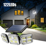 lampe solaire détecteur mouvement led réglable étanche ip65 sécurité extérieure garage jardin contemporaine abs