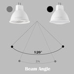 ampoules led blanc modernes 3w 5w 6w 7w 12v 3000k 4000k 6000k 120° 38°