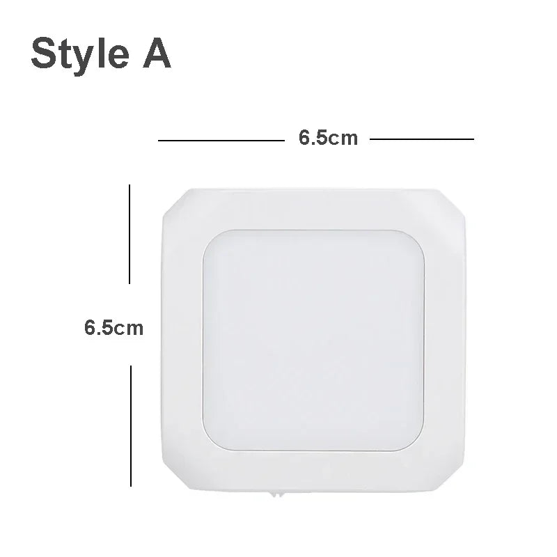 lampe nuit capteur mouvement blanc moderne adhésif ajustable auto toujours allumé