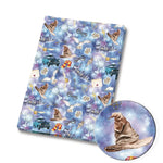 tissu imprimé disney mickey minnie harry potter polyester coton bleu blanc rouge vert