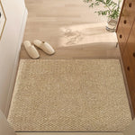 tapis résistant taches absorbant moderne beige gris 80x120cm entrée salon chambre decoration adhésif