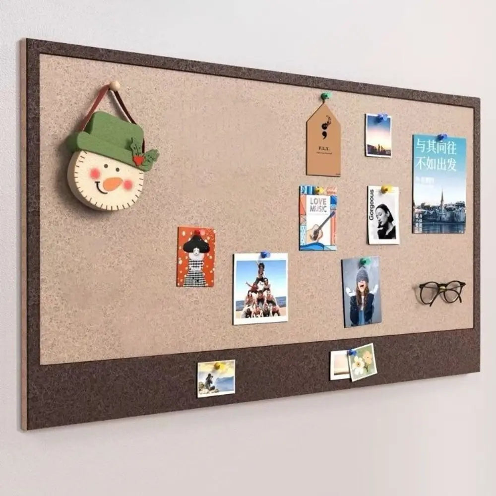 tableau feutre moderne auto adhésif noir beige gris vert fixations velcro clous