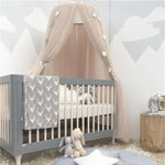 rideau lit étoiles dorées fond blanc transparent romantique enfants chambre décoration fixations