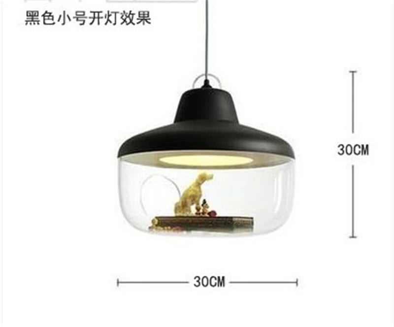 pendants led suspension chambre salon original oiseaux enfants dinosaures abatjour transparent Blanc