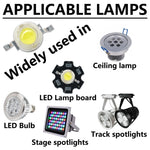 diodes led blanc jaune 1w 3w 100000h clips métalliques moderne 120deg 100lm 3v 600mA