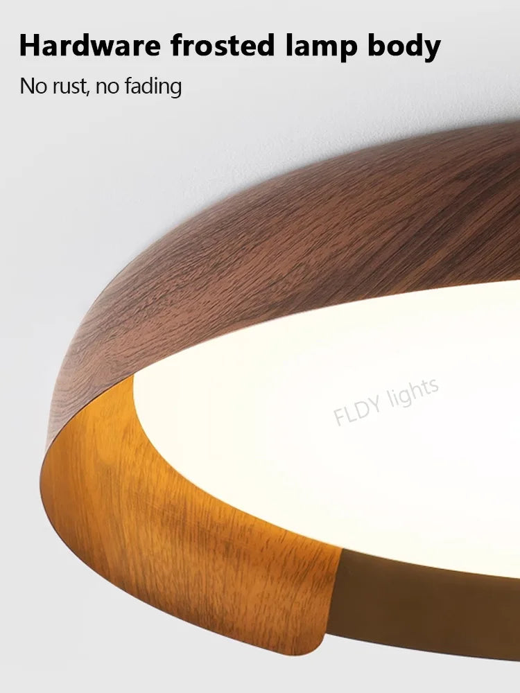 lampe moderne bois blanc noir diffuseur acrylique éclairage chambre salon minimaliste