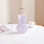 vase verre violet pastel moderne organique salle manger salon tablecoration floral