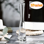 vases modernes transparents simples maison mariage 3pcs grande moyenne petite