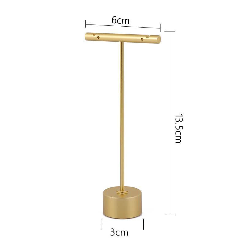 présentoir bijoux doré rangement boucles d'oreilles classique élégant support écrous fixations métal