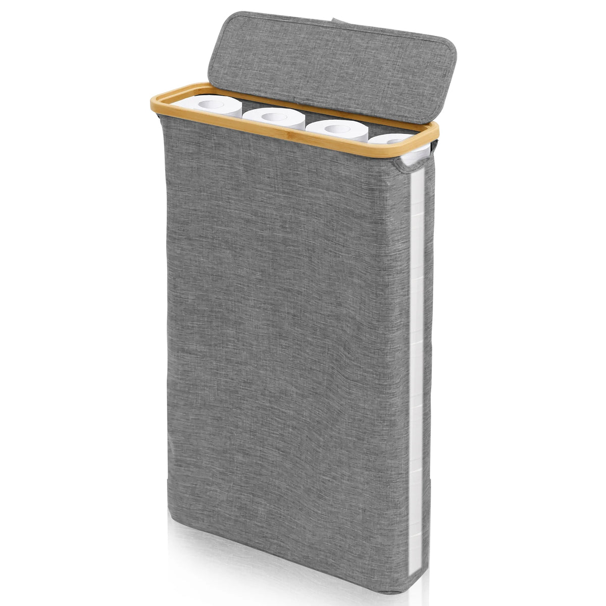 rangement papier toilette boîte organisation bambou moderne minimaliste pliable étanche grande capacité oxford cloth