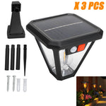 lampe solaire led extérieure moderne étanche noir fixation murale solaire panneau