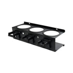 support mural bouteilles nettoyant noir clips rangement garage organisation outils