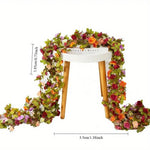 guirlande fleurs artificielles roses décoratives intérieur mariage anniversaire romantique printemps automne événements