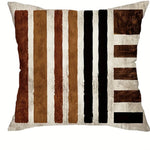 taies d'oreiller motifs géométriques multicolores ethnique polyester peachskin opacité décoration maison hospitalière 45x45cm