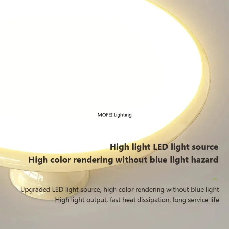 lampe moderne ronde acrylique vert blanc rouge 50h24cm led