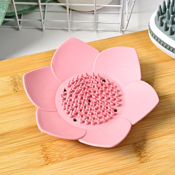 porte savon fleur bleu rose vert gris blanc moderne minimaliste