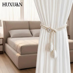 rubans fenêtres blancs gris modernes élégants boutons décoratifs clous réglables sans perçage