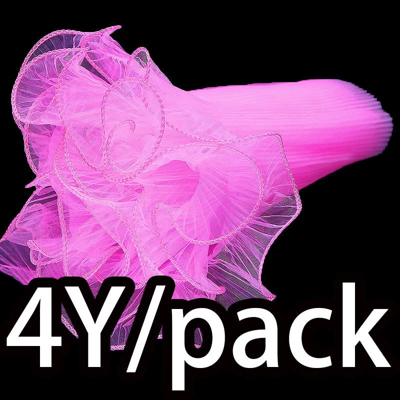 accessoires cheveux blanc rose noir organza plissé translucide élégant romantique adhésif rose artificielle