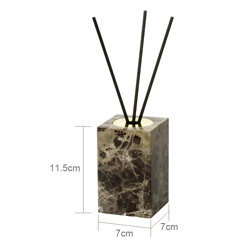 ensemble salle bain marbre distributeur savon porte savon diffuseur huiles essentielles noir doré