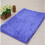 tapis bain polyester anti dérapant lavable machine moderne gris bleu marron texture boules 40x60cm