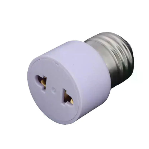 adaptateur prise électrique blanc moderne douille e27 métal fixations invisibles accessoire lampe monté soi