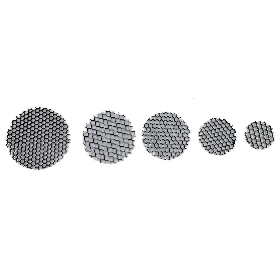 grille hexagonale moderne noir anti glare aluminium led downlight projecteur contemporain
