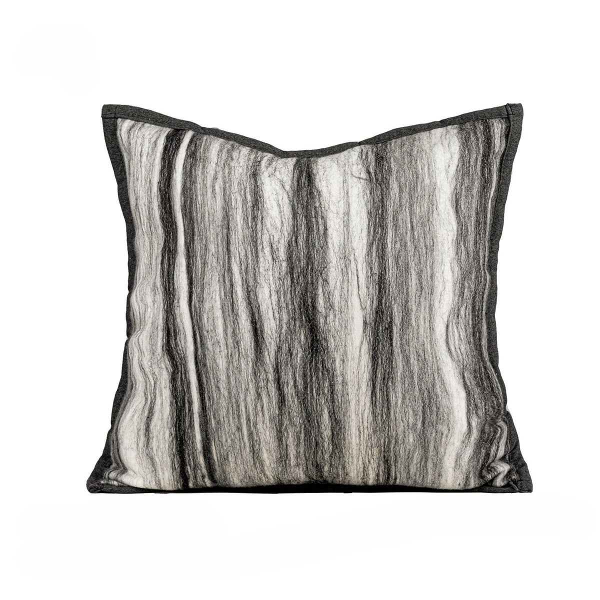 housse coussin gris noir rayées moderne polyester 45x45cm 30x65cm décoration intérieure voiture