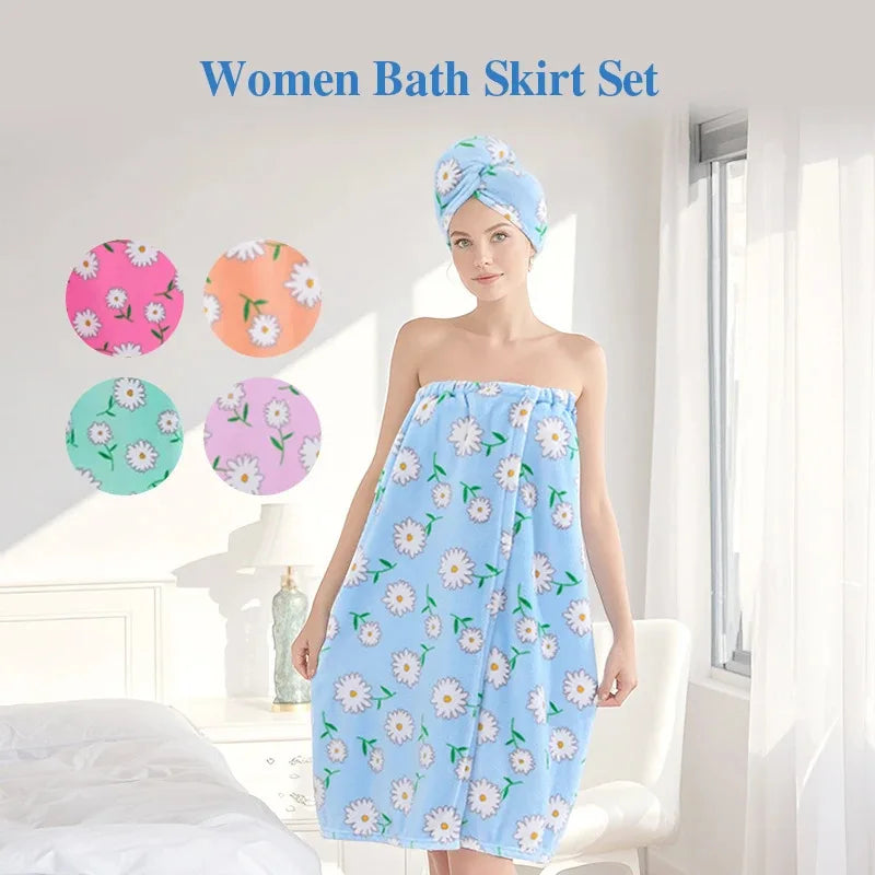 serviette bain rapide fleur bleu rose violet vert absorption rapide machine lavage simple confortable