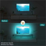 bande led rgbic adhésive télécommande flux lumineux 249 2000 synchronisation intelligente moderneécran 55 75
