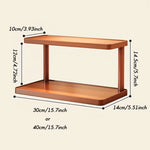 étagère bois moderne deux niveaux support cuisine salon 30cm 40cm boîte rangement vis fixés