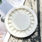 miroir blanc vintage feuillagé relief silicone respectueux environnement opacité classique