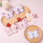 boîtes pop corn décoratives papillons rose violet doré fête anniversaire mariage baptême fille