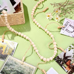 guirlande décorative bois photos bohème rustique minimaliste clips tressées/photos diverse sujet