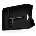 plateau organisateur noir console centrale compartiments texturés moderne utilitaire auto multifonctionnels