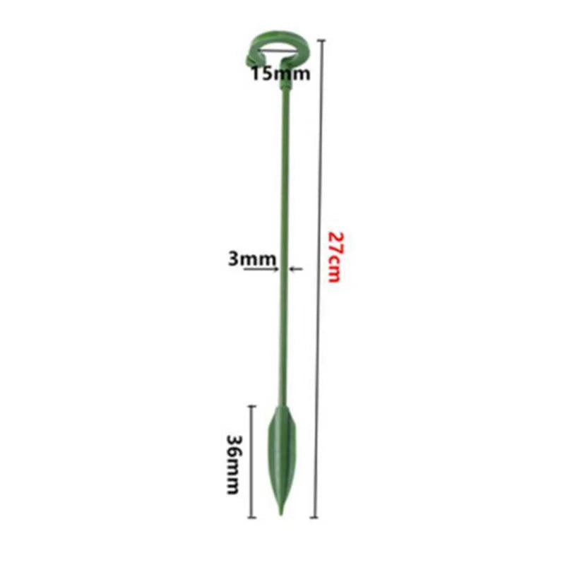 supports plantes tiges vertes modernes 17cm 27cm 37cm 48cm eyelets plastique minimalistes