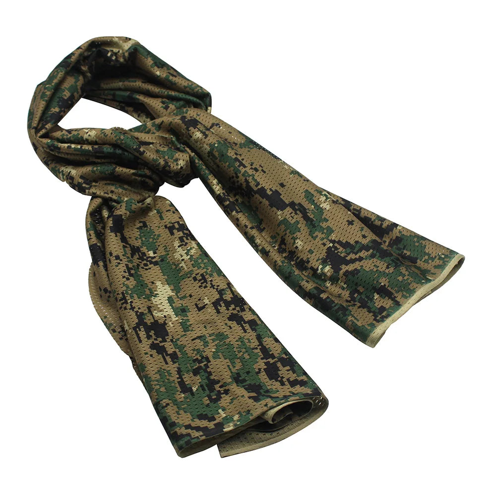 écharpe camouflage vert beige noir homme printemps été automne hiver