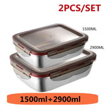 boîtes repas argentées clips rouges étanches micro ondes thermiques isolation moderne