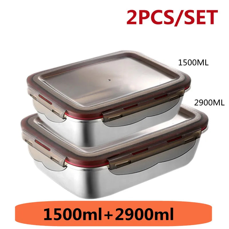 boîtes repas argentées clips rouges étanches micro ondes thermiques isolation moderne