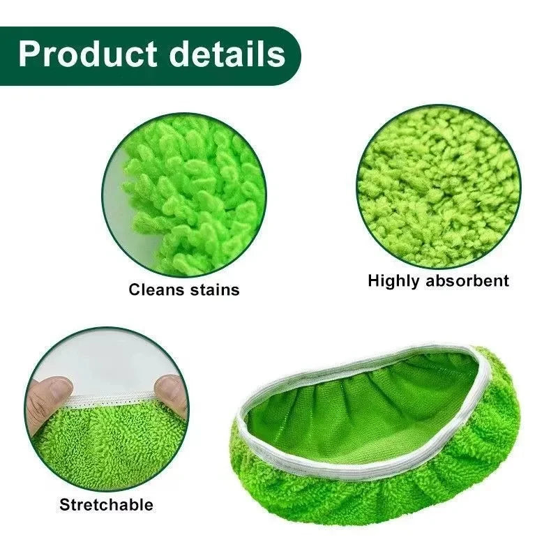 balai microfibre réutilisable doux absorbant vert clair moderne pack 20PCS