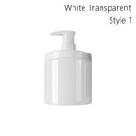 savon liquide flacon noir blanc transparent pompe rechargeable moderne bouteille large ouverture 300ml 500ml