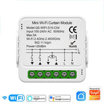 rideau intelligent wi fi blanc rayures horizontales moderne télécommande interrupteur application