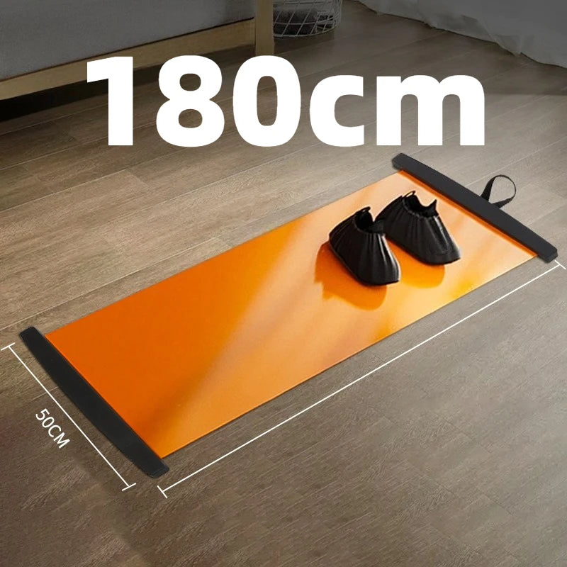 tapis yoga orange noir texture moderne bord fixé 50x140 50x180 50x200 cm