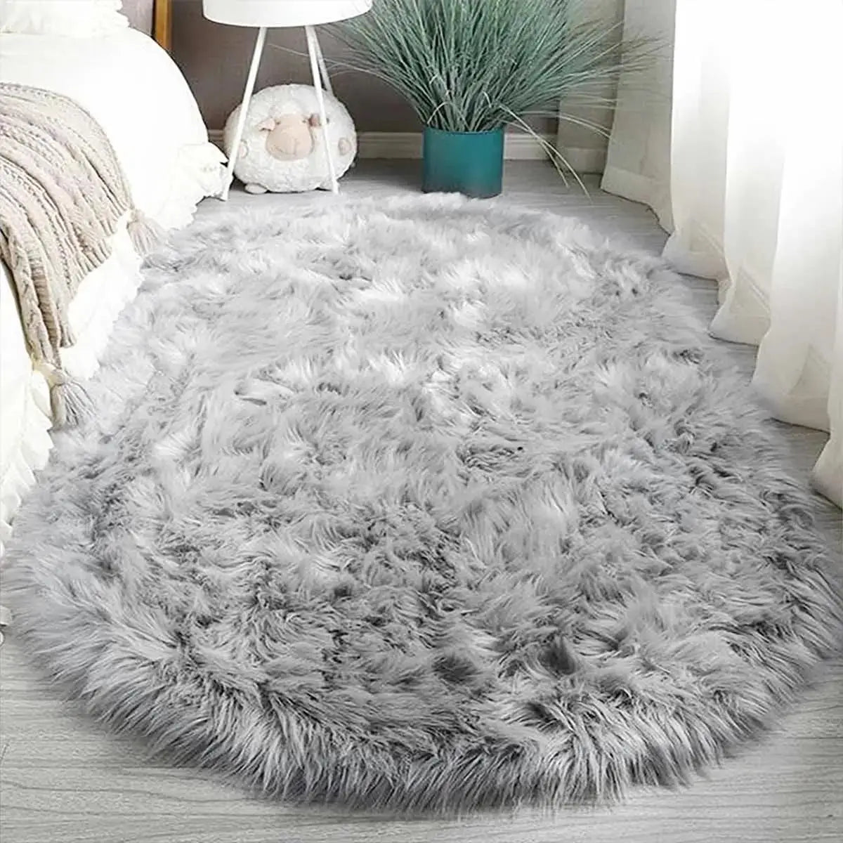 tapis gris moderne doux polyester antidérapant voyage salon prièreextérieur cuisine