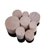 bouchons bouteille bois naturel simple rustique rayures circulaires diamètre hauteur